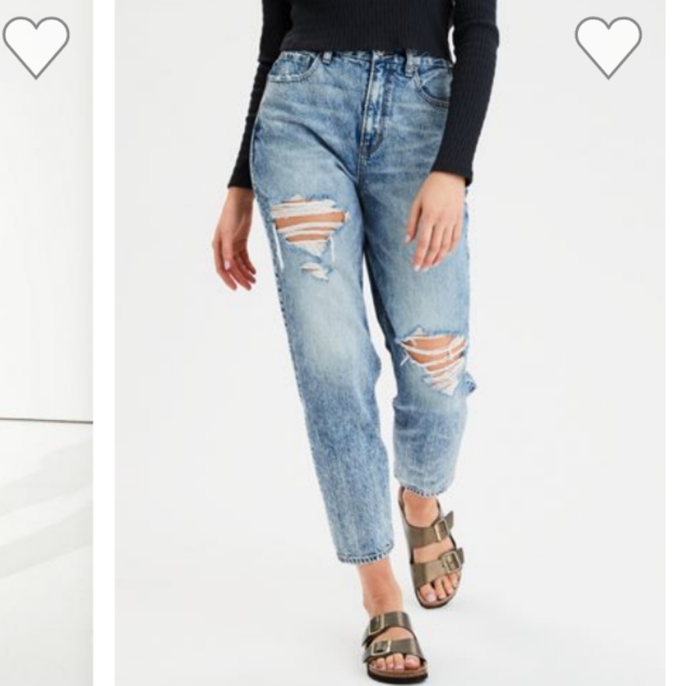AE Curvy Mom Jeans Size 16 Long
